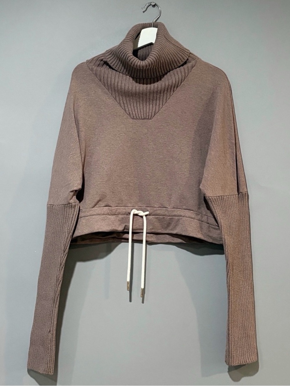 VARLEY Britannia Ribbed Cowl Neck Drawstring Sweater Size S - Picture 2 of 10